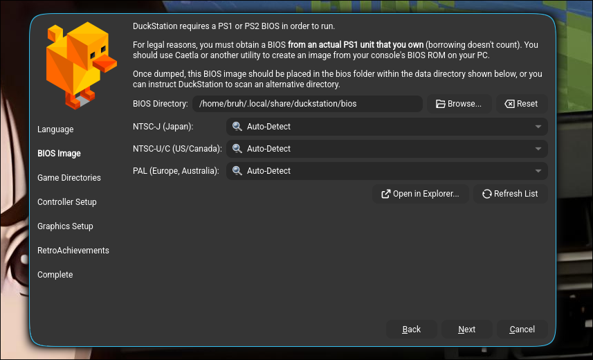 Bios location