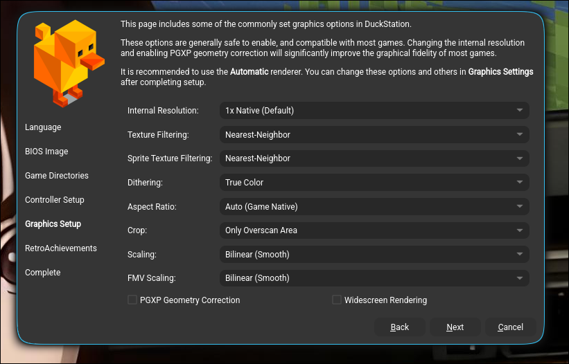 Graphic Settings